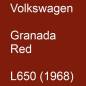 Preview: Volkswagen, Granada Red, L650 (1968).